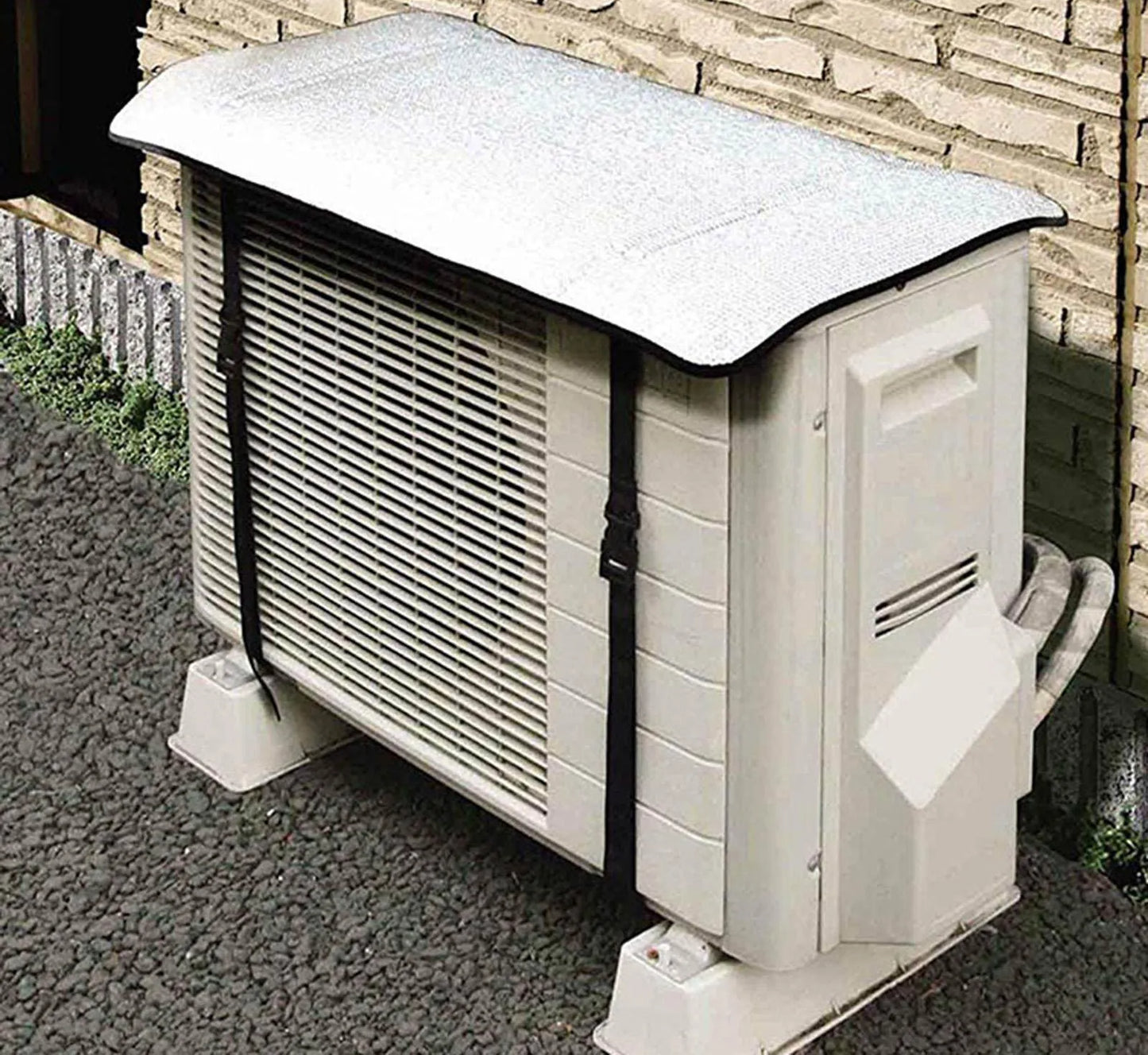 Ac Outdoor Unit Protector Heat Insulation Sunlight Shade Protector from Dust With Adjustable Buckle Rain Cover Air Conditioner Cover (35 inches)