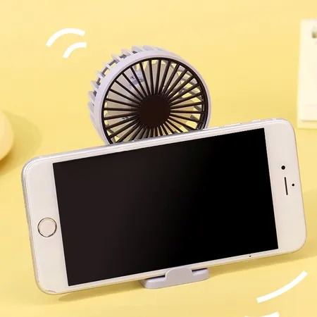Portable Mini Rechargeable Fan – Single Speed Air Cooler for Summer Use (Random Colors)