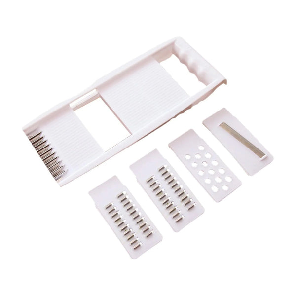 4 in 1 Vegetable Cutter, Multifunctional Vegetable Cutter Kitchen Shredder Manual Slicing Wiping Machine Large Cabbage Shredder Household Hand Shredder Slicer Rotary Vegetable